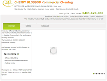 Tablet Screenshot of cherryblossomcleaning.com